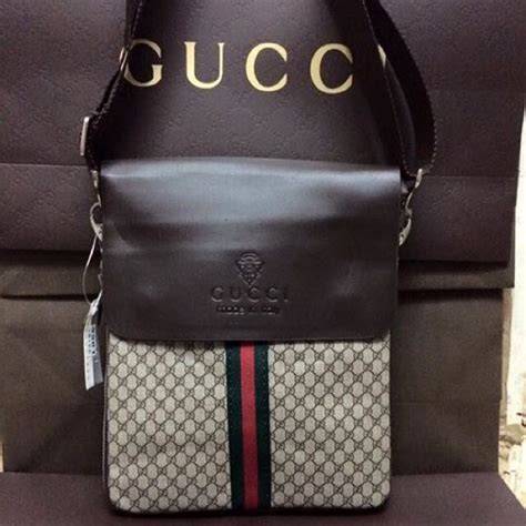 gucci leather sling bag